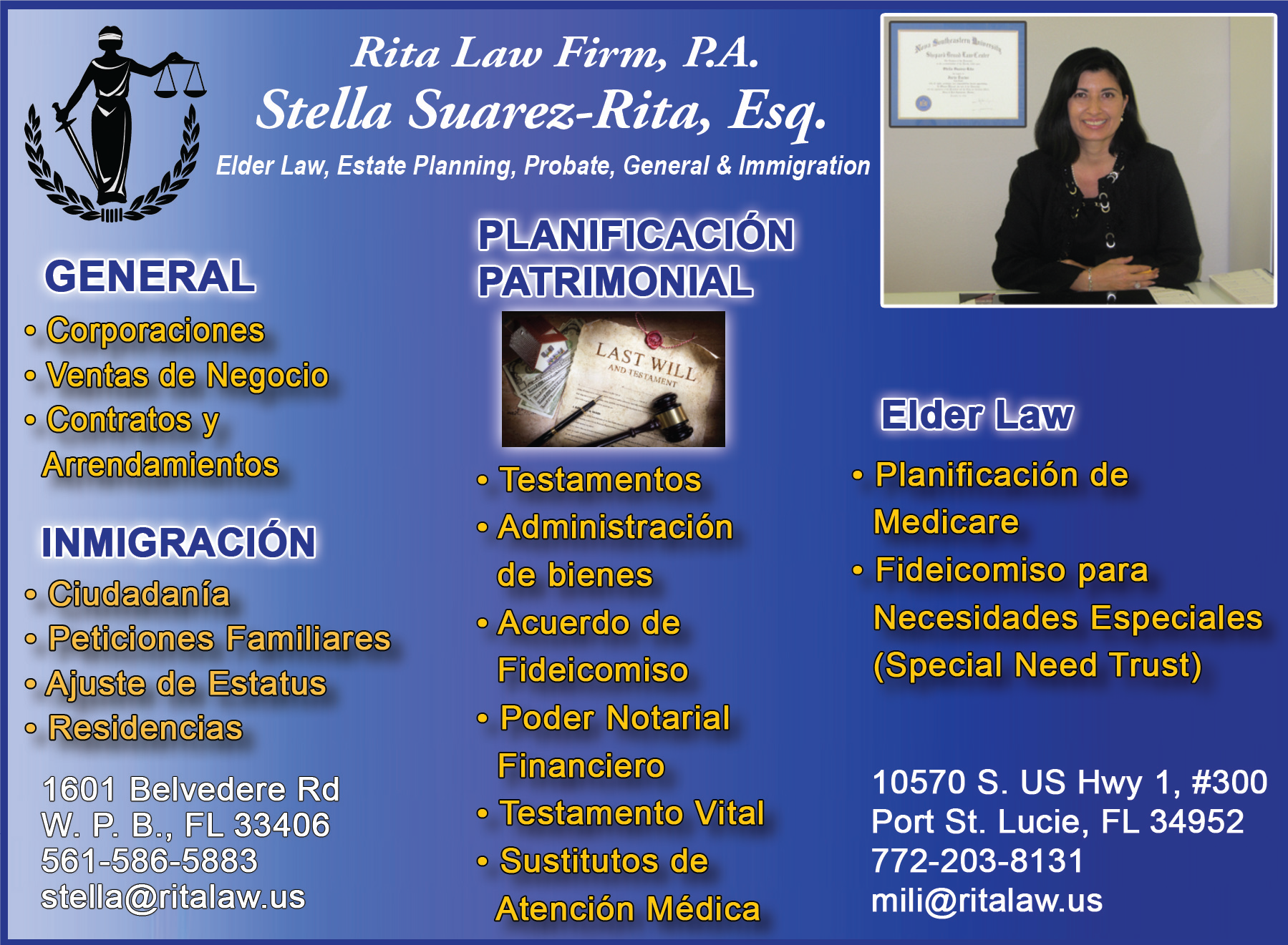 Rita Law Firm, P.A. Stella Suarez-Rita, Esq.